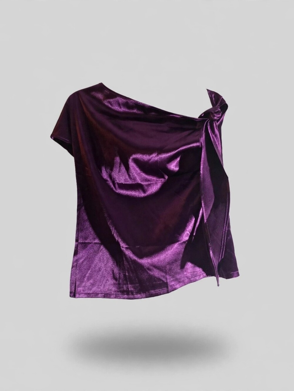 Purple Satin Women's Camisole